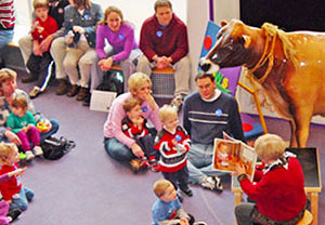 Reading at the Children's Museum